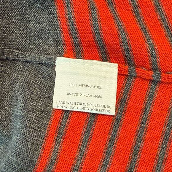 Eileen Fisher Women’s Waterfall Long Cardigan 100% Merino Wool Sweater Sz Small - Picture 7 of 11